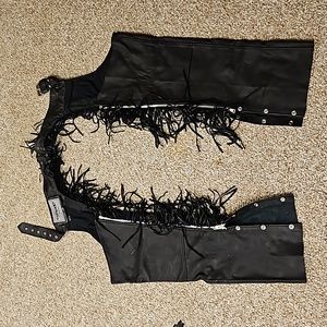 UNIK Leather Chaps with Fringe